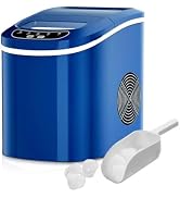 ARLIME Electric Portable Compact Ice Maker, 26 LBS/24H Ice Maker Machine with Ice Scoop & Easy Op...