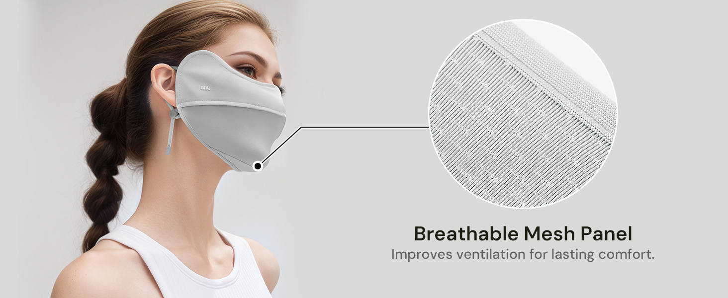 breathable washable cooling neck gaiter face cover