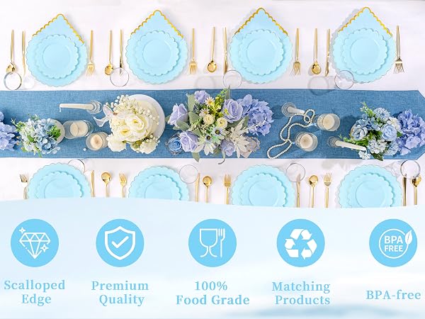 plastic dinnerware set