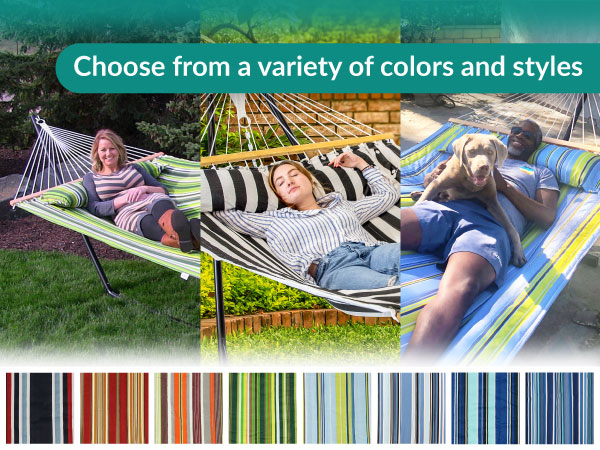 Choose from a variety of colors and styles