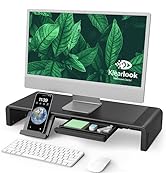 Monitor Stand Riser, Klearlook Foldable Computer Monitor Riser,Height Adjustable Computer Stand, ...