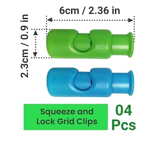 4 Squeeze-and-Lock Bread Bag Clips