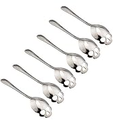 Skull Sugar Spoon 304 Stainless Steel Tea and Coffee Stirring Spoon Set of 6, Coffee Scoop Spoon ...