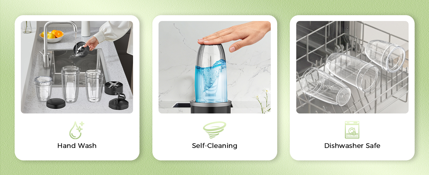 easy to clean hassle-free auto cleaning diwasher safe