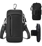 MOVOYEE Phone Holder for Running Armband Cell Phone Purse Crossbody for Women Men Kids, iPhone 16...