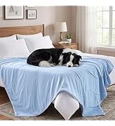 ZOMISIA Cooling Blanket for Large Dogs - Breathable Air-Core Fill Q-MAX>0.4 Lightweight Pet Mat, ...