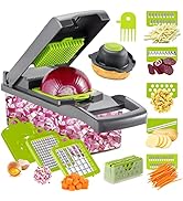 Vegetable/Onion Chopper,Cambom Veggie Chopper with 8 Blades Multifunctional 13 in 1 Food Chopper ...