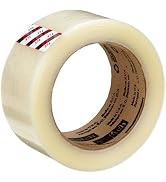 3M Scotch 371 Industrial-Grade Packing Tape, Clear, 48 mm x 100 m, High Performance Sealing Tape ...