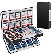 HEIYING SD Card Holder for Memory SD Card and Micro SD Card, Portable SD SDHC SDXC Micro SD Card ...