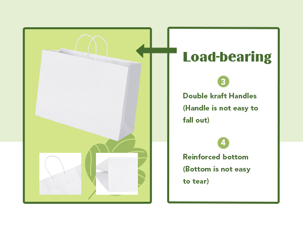 white paper bags with handles