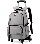 Armbq Rolling Backpack for Boys Kids with Wheels Trolley School Bag for Teens Elementary Wheeled ...