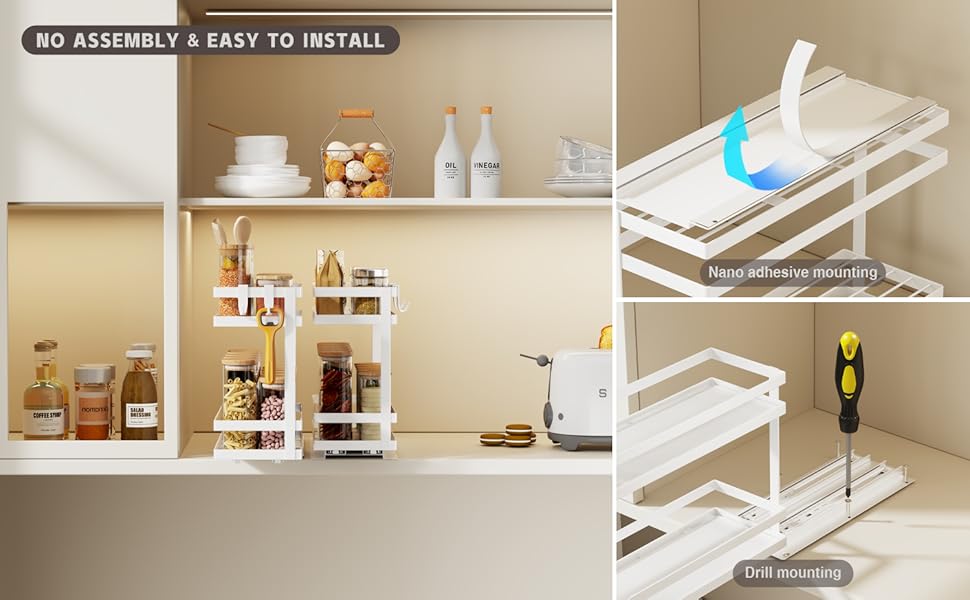 vertical spice rack pull out