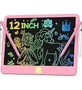 Hockvill LCD Writing Tablet for Kids 12 Inch, Kids Learning Toys Drawing Pad for Girls Boys, Eras...