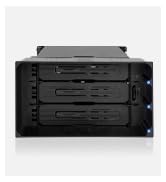 ICY DOCK Tray-Less Hot Swap Removable 3 x 3.5 Inch SATA/SAS HDD Docking Enclosure Mobile Rack in ...
