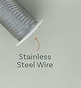 The Beadsmith Stainless Steel Wire – 304 Grade, Tarnish Resistant, Round Shape, 22-Gauge, 20-Yard...