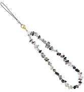 Handmade Beaded Charm Cell Phone Camera Lanyard, Wrist Strap with Natural Gemstone Beads,Phone Ch...