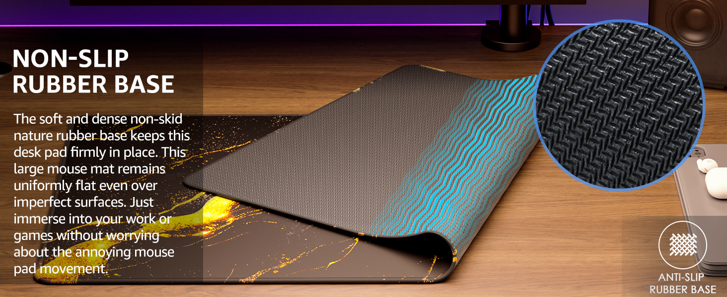 non-slip rubber base