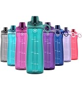 Pogo BPA-Free Plastic Water Bottle with Chug Lid, 32 Oz, Quetzal Teal