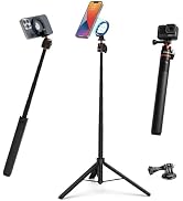 Phopik 56" Magnetic Tripod for iPhone,Phone Tripod MagSafe Compatible with iPhone/Android,GoPro, ...