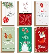 Nihuecne 30 Christmas Money Holders or Gift Cards Holders with Envelopes, 3.75