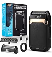 LQT? Mini Foil Shaver, Portable Cordless Electric Shaver for Men, Equipped with a Set of Replacem...
