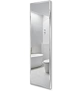 PETAFLOP 14x48 Inch Full Length Mirror Wall Mounted, Large Over The Door Mirror with Rectangular ...