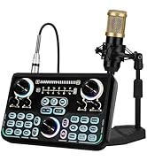 Microphone Kit, Recording Studio Equipment, Perfect for Recording, Live Gaming, Streaming, Guitar...