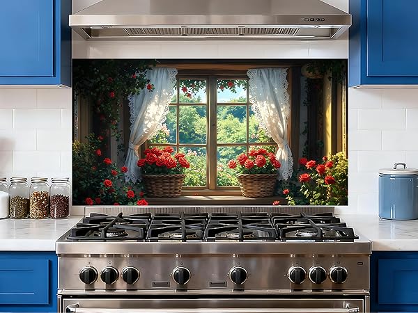 stove backsplash protector for wall backsplash kitchen wall stickers peel and stick backsplash