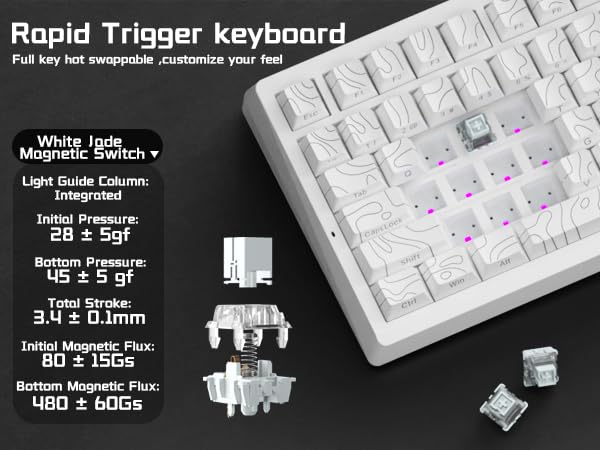 rapid trigger magnetic switch keyboard