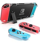 Dockable Clear Case for Nintendo Switch, FANPL Protective Case Cover for Nintendo Switch and Joy ...