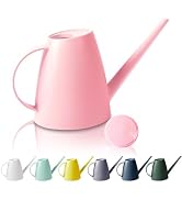 Watering Can for Indoor Outdoor Plants, Modern Small Watering Cans with Removable Nozzle, Long Sp...