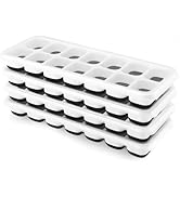 Ice Cube Trays 4 Pack, Airabc Silicone Ice Cube Trays with Removable Lid, Easy-Release Flexible 1...