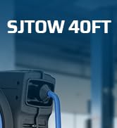 DEWENWILS 20 Amp Retractable Extension Cord Reel 40FT, Blue | 10AWG SJTOW Heavy Duty, Auto-Rewind...