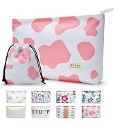 WLLWOO WLLWOO 2pcs Travel Make Up Bags-Cosmetic Bag Nylon Waterproof Large Wide Zipper Coin Purse...