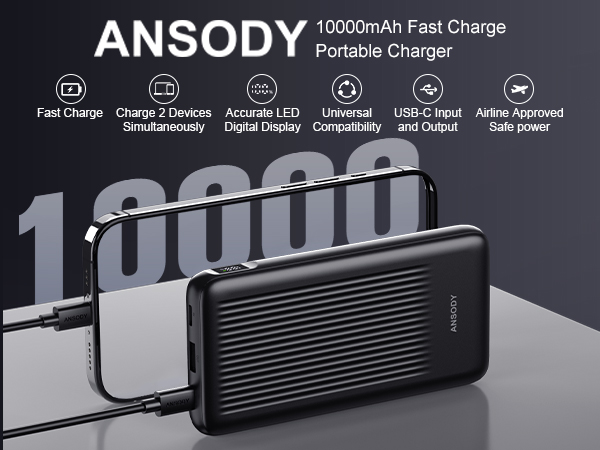 2-Pack 10000mAh Power Bank