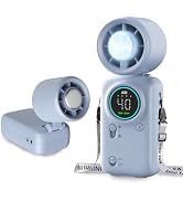 TZCYOTO Handheld Turbo Fan with Ice Cooling, 20000 RPM Personal Fan with Stepless Speed, 6000mAh ...