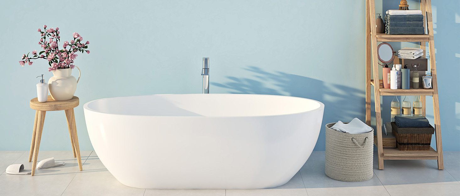 shower curtain blue