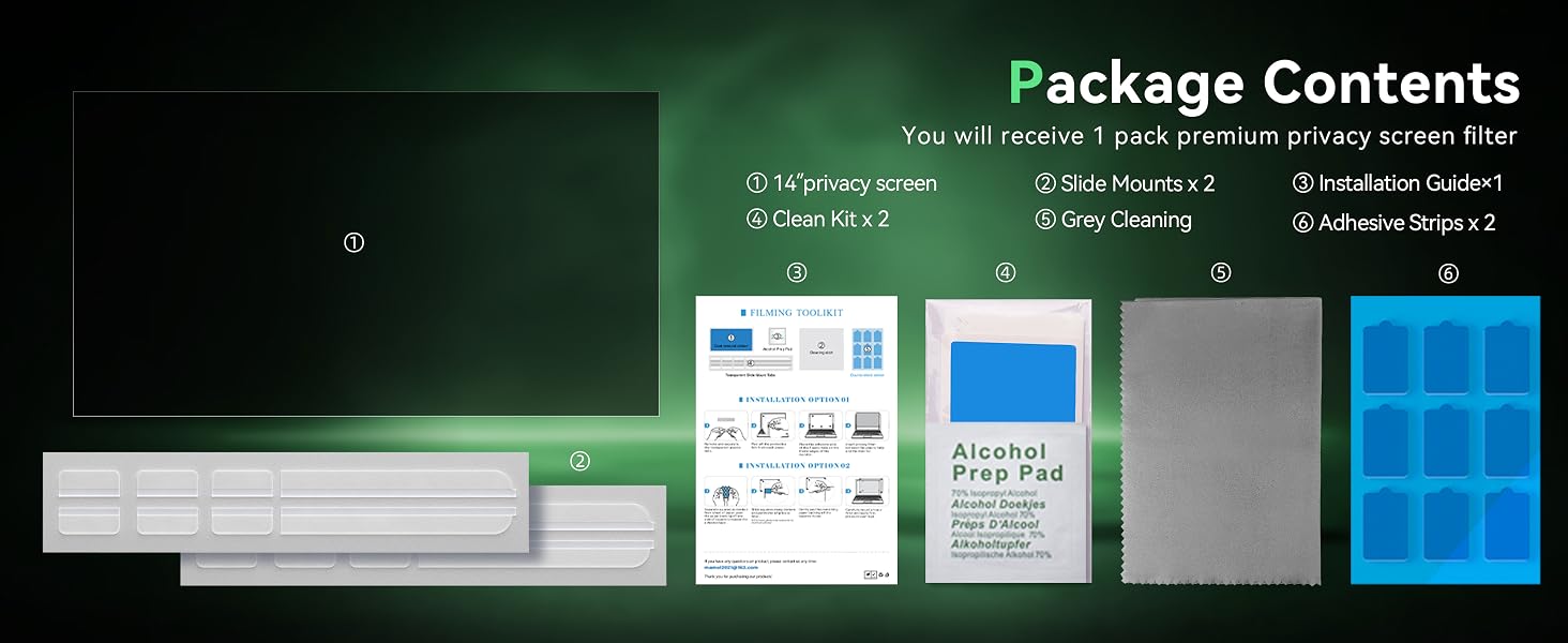 Laptop privacy screen 15.6 inch privacy screen protector