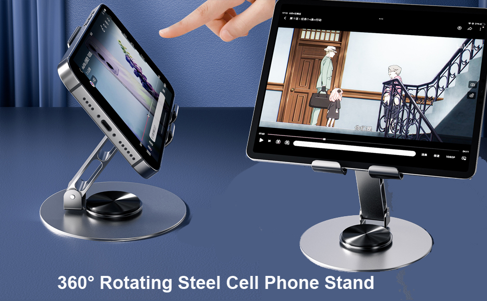 Foldable Carbon Steel Tablet Stand