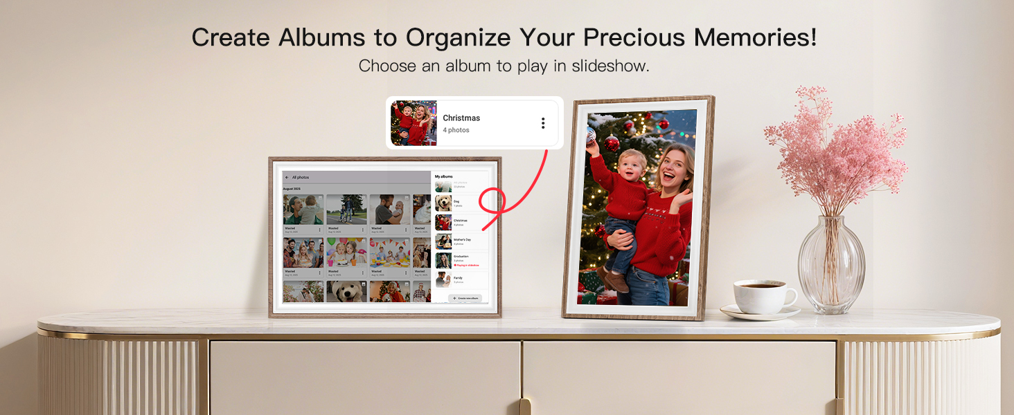frameo digital frame wifi picture photo video share moment from phone