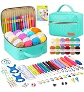 Yarniss Crochet Kits for Beginner, All-Inclusive Crochet Kit for Adults with 14 Size Ergonomic Cr...