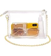 HAUTOCO Clear Purse Bag Concert Stadium Approved Clear Stadium Bag for Women, Clear Crossbody Bag...