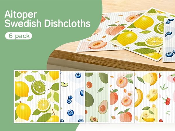 Aitoper Swedish Dishcloths