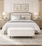 HomePop Ellipse Modern Storage Bench with Metal Legs |Homepop Home Décor|Bench with Storage for L...