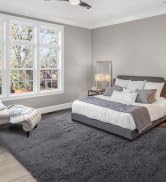Fluffy Rugs for Bedroom 5x7 - Soft Shag Plush Area Rug for Living Room - Fuzzy Modern Gray Non-Sk...