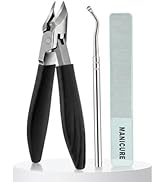 Nail Clippers for Seniors with Thick Toenails, 30°Slanted Eagle-Beak Toenail Clipper for Ingrown ...