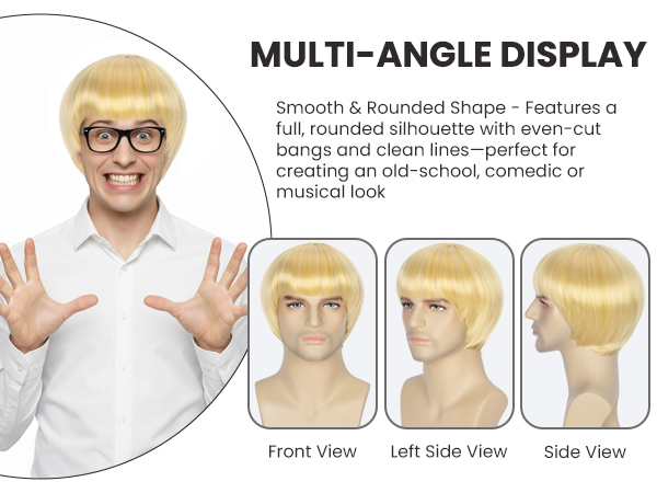 Light Yellow Bob Wig