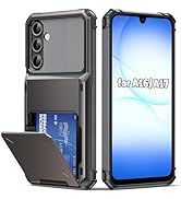 AFGHOA for Samsung A17 Wallet Case 5 Credit Card Holder for Galaxy A16 Flip Cover Hidden Compartm...