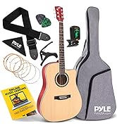 Beginner 41” Cutaway Acoustic Guitar - Standard Full Size 6 String Dreadnought Natural Matte Fini...