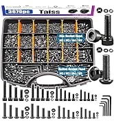 Taiss 3670PCS Metric Screw Assortment M2 M3 M4 M5 33 Sizes Button & Socket Head Screws,Hex Bolts ...